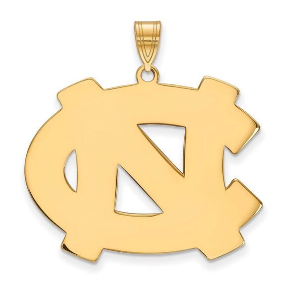14k Yellow Gold North Carolina XL 'NC' Pendant